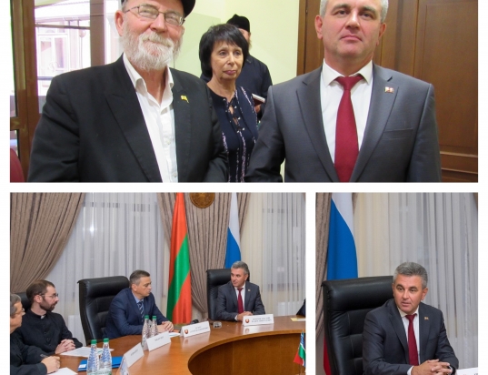 Summit-Tiraspol - Chief Rabbi with the President of the PMR